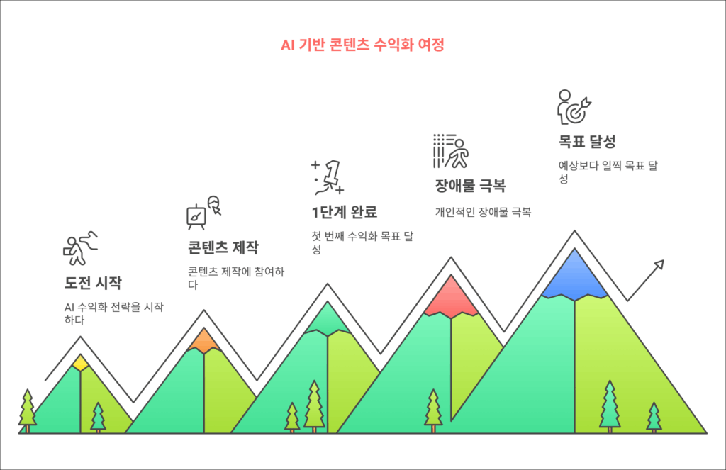 AI기반 콘톤체 수익화 여정